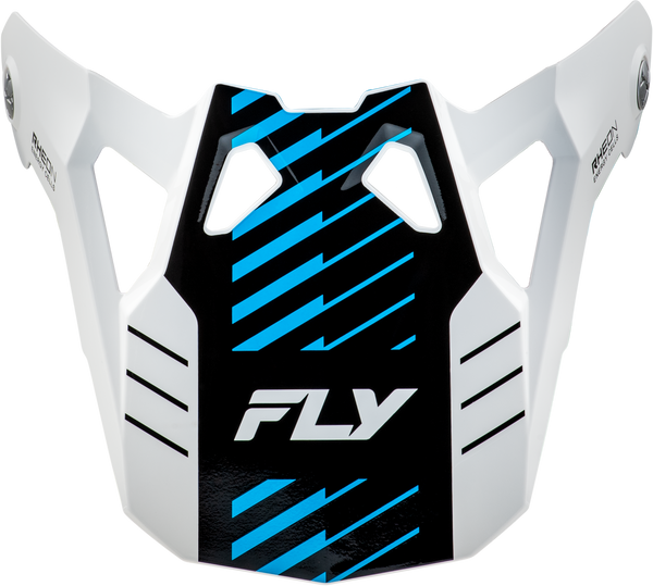 FLY RACING Formula Cp Slice Visor White/Red/Cyan Yl S - Part Number 73-0060