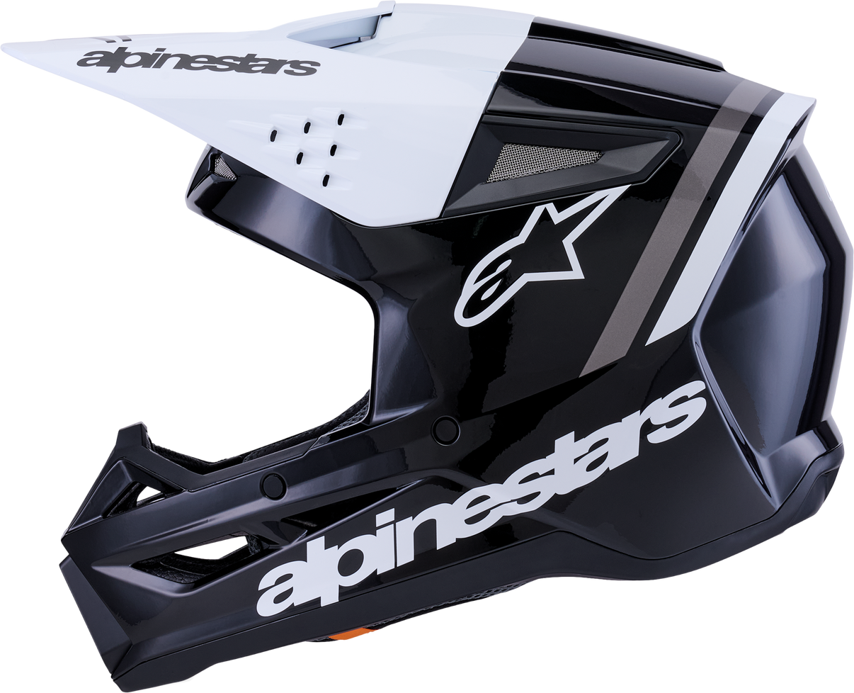 Sm3 Radium Helmet Blk/Wht/Gry Glossy Sm