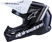 Sm3 Radium Helmet Blk/Wht/Gry Glossy Sm