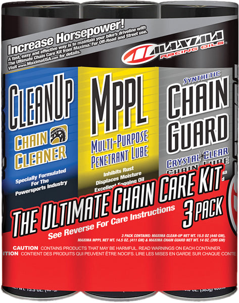 MAXIMA Ultimate Chain Guard Care Kit 70-779203 - 3 Pack