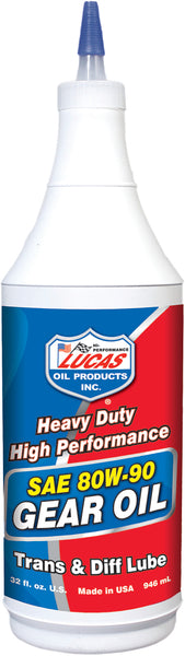 Lucas Heavy Duty Gear Oil 80W 90 Qt - Part Number 10043