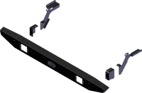 KFI Rear Bumper Hon 101590 - Durable Black Wrinkle Steel Bumper