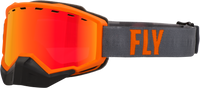 Focus Snow Goggle Grey/Orange W/ Red Mirror/Rose Lens