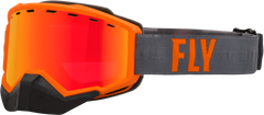 Focus Snow Goggle Grey/Orange W/ Red Mirror/Rose Lens