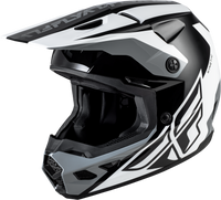 Kinetic Crest Helmet Black/White/Grey Lg