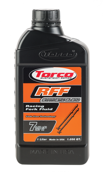 TORCO T830007CE RFF Racing Fork Fluid 7W 1L - Synthetic Blend Formula