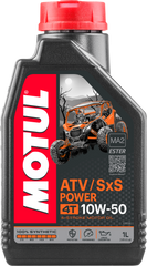 MOTUL 105900 ATV/SXS Power 4T 10W50 1L - Synthetic Engine Oil