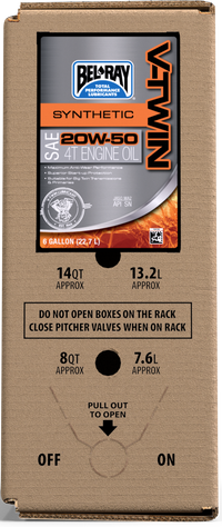 BEL-RAY V Twin Synthetic 20W 50 6-Gallon Bag in Box - Part Number 303133150033