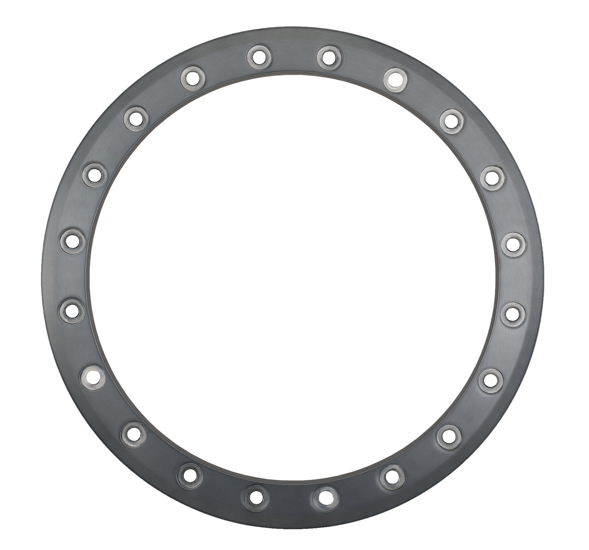 Sb8 Sb9 15" Beadlock Ring 10mm 20 Hole Gloss Brushed Gry