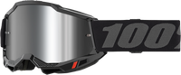 100-PERCENT Accuri 2 Goggle with Black Mirror Silver Lens - Part Number 50014-00038