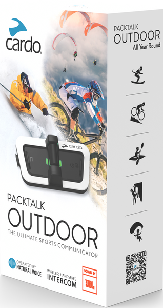 CARDO Packtalk Outdoor Single Intercom SP000010 - Wireless Communication for Outdoor Adventures