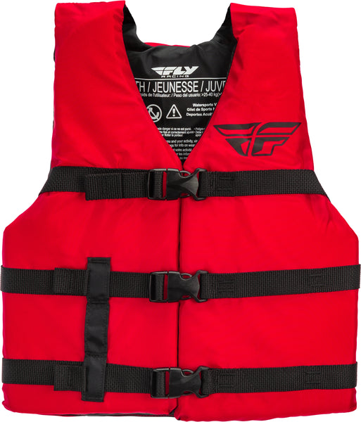 FLY RACING Youth Nylon Vest Red - Part Number 112224-100-002-20