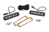 Rough Country | 6 Inch Chrome Series LED Lights | Flush Mount | Pair | 70916A