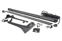 Rough Country | LED Light Kit | Windshield | 50" BLK Single Row | WHT DRL | Jeep Gladiator JT/Wrangler JL (18-26) | 70066