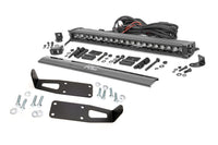 Rough Country | LED Light Kit | Bumper Mount | 20" Black Single Row | White DRL | Ram 2500 (03-18)/3500 (03-18)  | 70568BLDRL