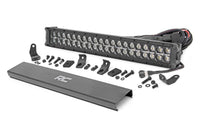 Rough Country | 20 Inch Black Series LED Light Bar | Dual Row | Cool White DRL | 70920BD