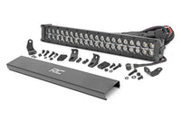 Rough Country | 20 Inch Black Series LED Light Bar | Dual Row | Amber DRL | 70920BDA