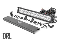 Rough Country | 20 Inch Chrome Series LED Light Bar | Dual Row | Cool White DRL | 70920D