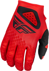 FLY RACING Youth Kinetic Center Gloves Red/Black 378-512YM