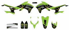 D-COR 20-20-135 Complete Kit Monster Energy Slash White Background