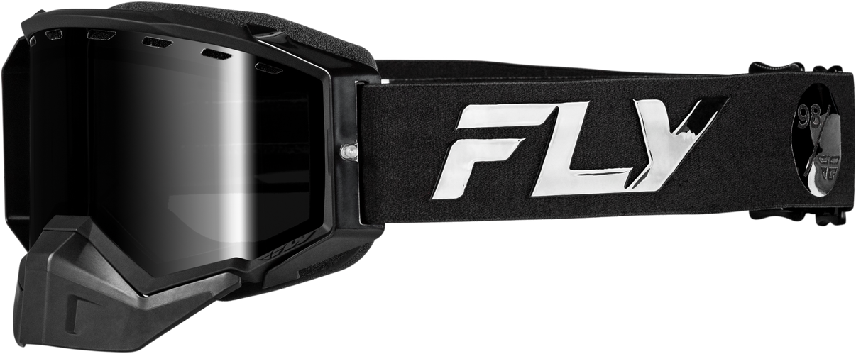 Zone Elite Snw Goggle Blk/Blk W/Blk Mir/Plrzd Smoke Lens