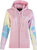 FLY RACING Women's Fly Tie Dye Zip Up Hoodie - Pink/Yellow/Blue MD