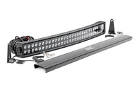 Rough Country | 30 Inch Black Series LED Light Bar | Curved | Dual Row | 72930BL