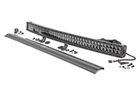 Rough Country | 40 Inch Black Series LED Light Bar | Curved | Dual Row | Cool White DRL | 72940BD