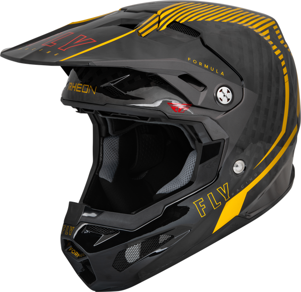 FLY RACING Formula Carbon Tracer Helmet Gold/Black 73-44412X