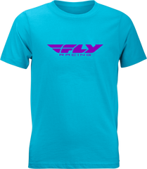 FLY RACING Youth Fly Corporate Tee Blue/Purple 352-0675YL