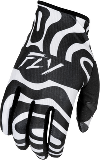 FLY RACING Youth Lite Abyss Gloves - Part Number 378-741YS - White/Black