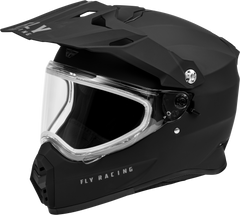 FLY RACING Trekker Cw Solid Helmet Dual Shield Matte Black XS - Part Number 73-31364XS