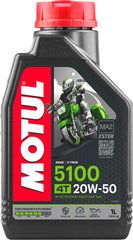 MOTUL 5100 4T 20W50 Synthetic Blend Oil - Part Number 109944