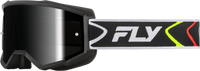 Youth Zone Goggle Black/White W/Black Mirror/Smoke Lens