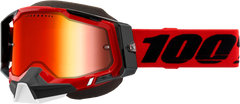 100-PERCENT Racecraft 2 Snowmobile Goggle with Red Mirror Red Lens - Part 50012-00003