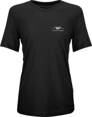 Women's Fly Motto Tee Black Lg