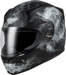 FLY RACING Revolt Coil Helmet Matte Black/White XL - ECE & DOT Approved