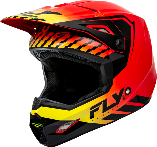 Kinetic Menace Helmet Red/Black/Yellow Sm