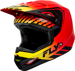 Kinetic Menace Helmet Red/Black/Yellow Sm