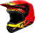 Kinetic Menace Helmet Red/Black/Yellow Sm