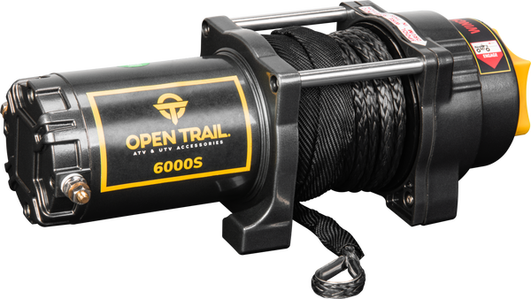 OPEN TRAIL 460-0133 6000lb Winch with Synthetic Rope