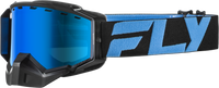 Zone Snow Goggle Blk/Blu W/Sky Blue Mir/Blue Lens