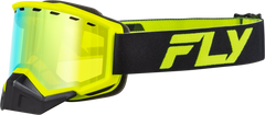 Focus Snow Goggle Black/Hi Vis W/ Gold Mirror/Yellow Lens