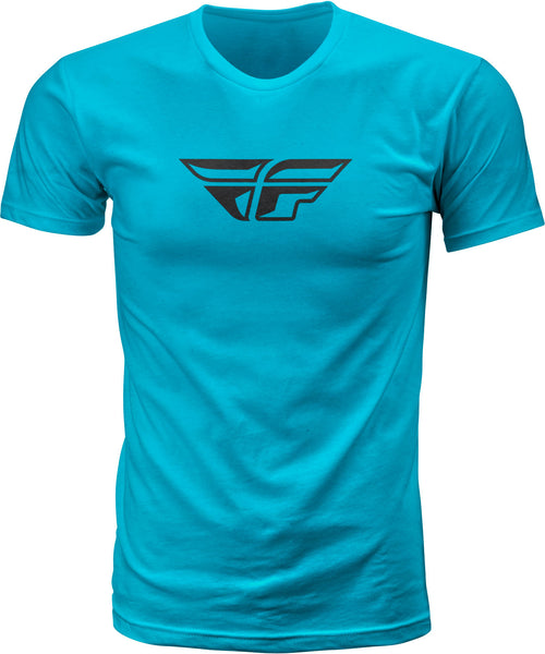 Fly F Wing Tee Turquoise 2x