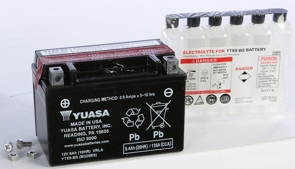 YUASA YUAM329BSIND YTX9 BS Maintenance Free Battery