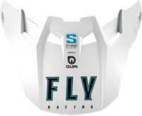 FLY RACING Formula S Carbon Solid Visor - White Yellow/Sm