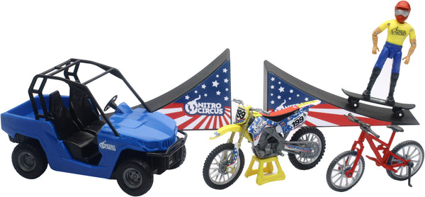 NEW-RAY Replica Nitro Circus Play Set 67685 - Assorted Designs