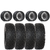 VALOR V06 BRUSHED GUNMETAL BEADLOCKS MOUNTED ON SYSTEM 3 RC500/500S