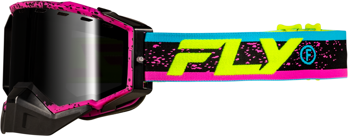 Zone Snow Goggle Pink/Blk W/Pink Mirror/Rose Lens