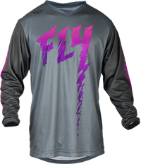 FLY RACING Youth F 16 Jersey in Grey/Charcoal/Pink - Part Number 377-220YL